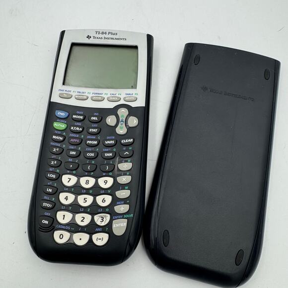 Texas Instruments TI-84 Plus Graphing Calculator Black Tested Working - Picture 1 of 7